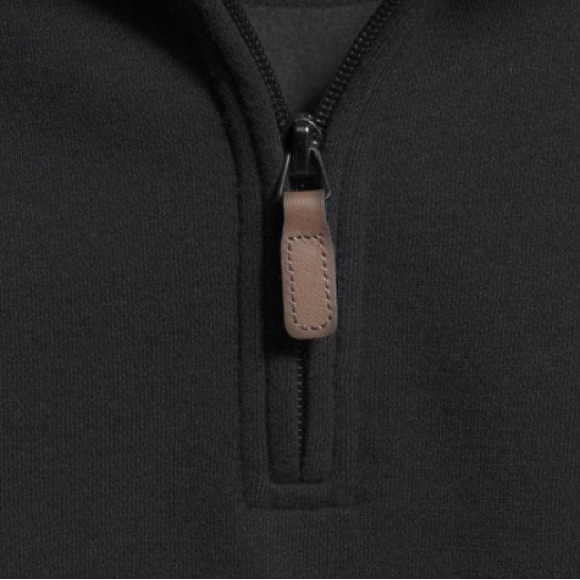 George Men's  Quarter Zip Fleece,  Size (Large) Black - Picture 5 of 5